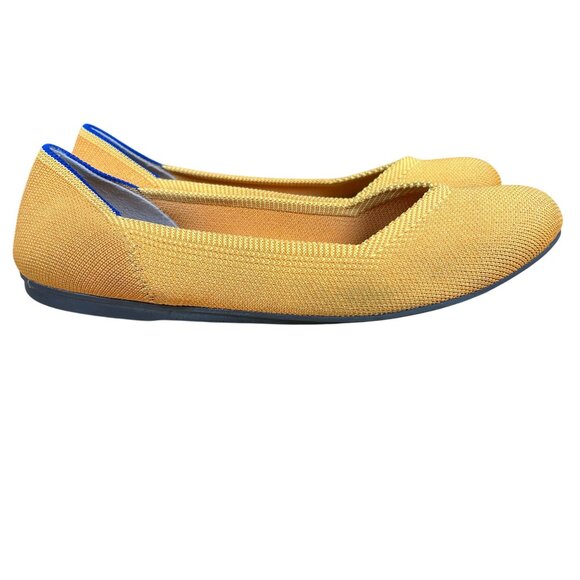 Rothy's The Flat in Lemon Drop Women's Size 9 Excellent Preloved Condition! - Picture 1 of 8